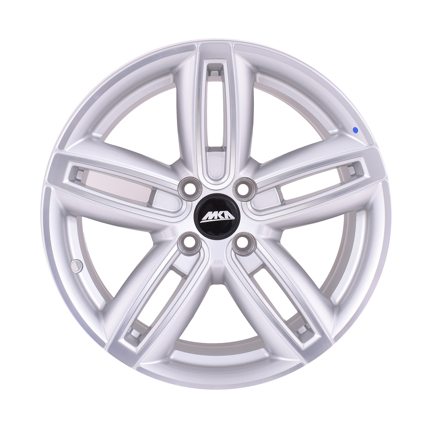 Uno Minda W1D059-000M00 Spin Alloy Wheel 16 Inch, Diamond Cut, Hyper Silver Machined, 4 Holes